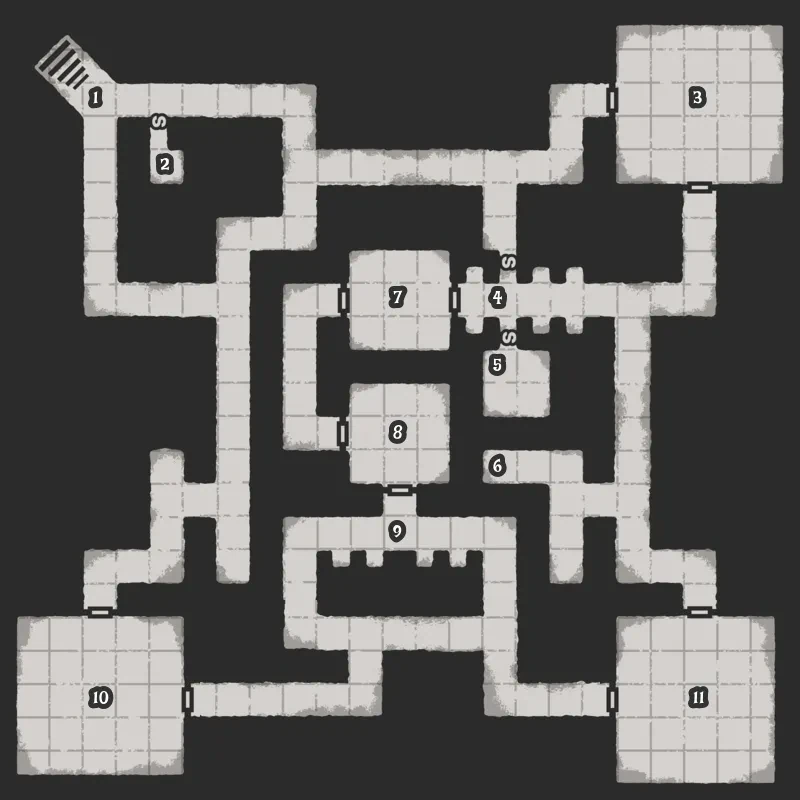 Less packed dungeons